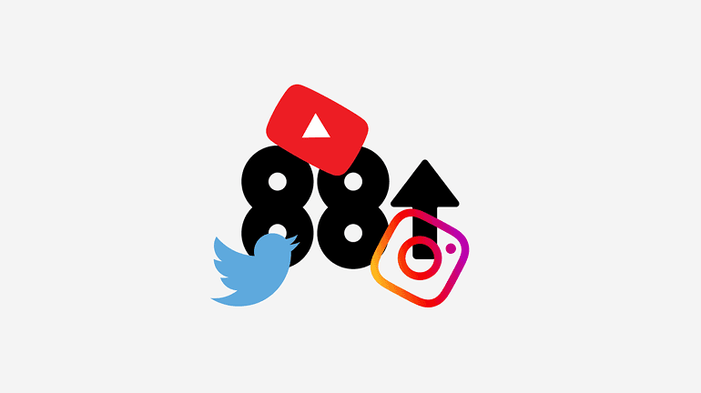 88rising logo with social media icons